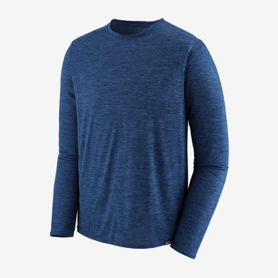 Patagonia Long Sleeved Capilene Daily Shirt for Men Viking Blue/Navy Blue X-Dye