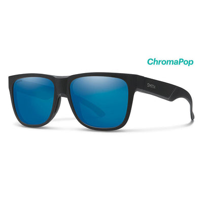 Smith Lowdown 2 Sunglasses Matte Black + ChromaPop Polarized Blue Mirror Lens