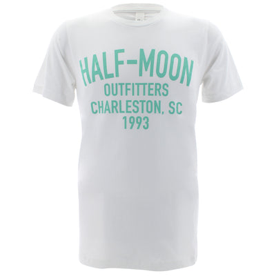 Half-Moon Outfitters Block Short Sleeve T-Shirt White/Mint 