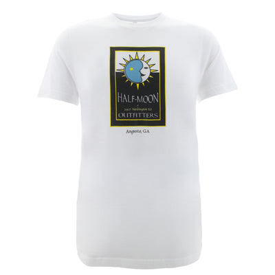 Half-Moon Outfitters Turn90- AUGUSTA ORIGINAL LOGO Short Sleeve T-Shirt White