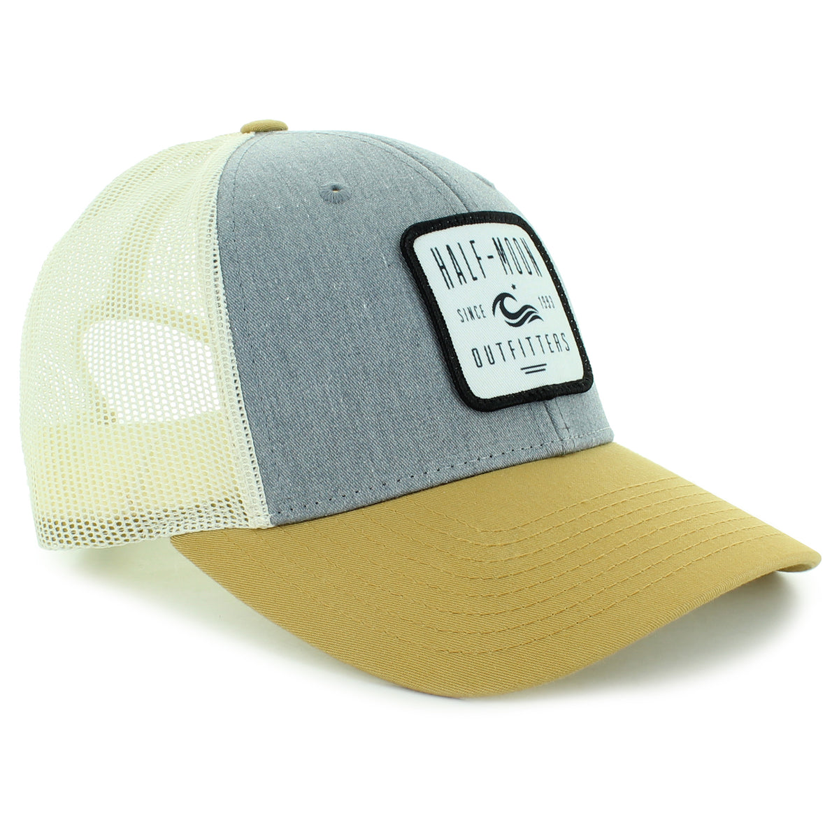 Cosmic Square Badge Trucker Hat – Half-Moon Outfitters