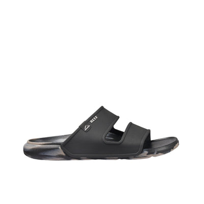 Reef Oasis Double Up Slide Sandals for Men Black/Taupe Marble