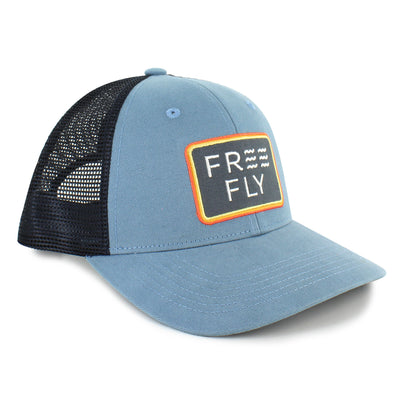 Free Fly Apparel Free Fly x Half-Moon Outfitters 30th Anniversary Wave Snapback Hat HMO Anniversary Stripe-Last Light #color_hmo-anniversary-stripe-last-light