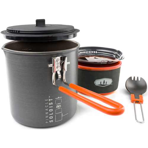 GSI Outdoors PINNACLE SOLOIST II, ONE-PERSON COOKSET – Half-Moon
