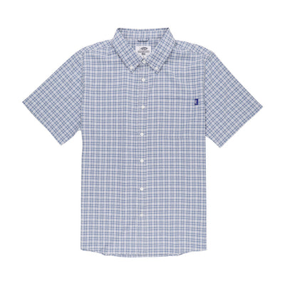 AFTCO Dorsal SS Button Down Shirt for Men Moonlight Heather