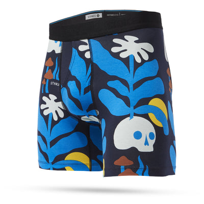 Stance Wake Up Cotton Boxer Brief for Men (Past Season) Wake Up/Navy