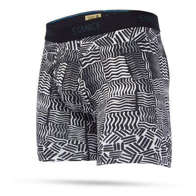 Stance Crosshatch Performance Boxer Brief with Wholester for Men Black X-Large