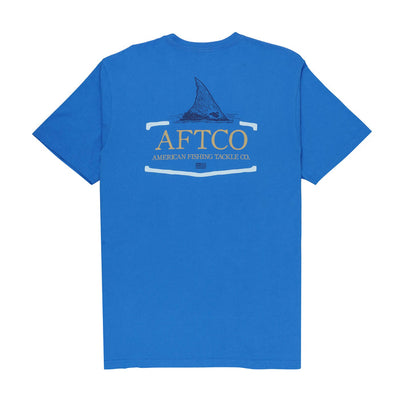 AFTCO Tall Tail Short Sleeve Shirt for Men Nautical Blue