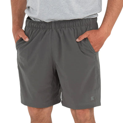 Free Fly Breeze Shorts for Men- 6" Graphite #color_graphite