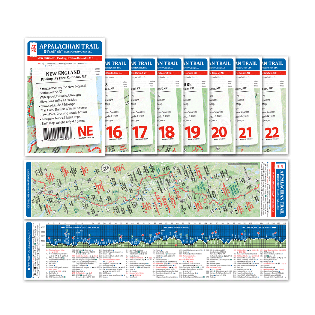 anti gravity gear Anti Gravity Gear APPALACHIAN TRAIL SOUTHERN MOUNTAINS MAP