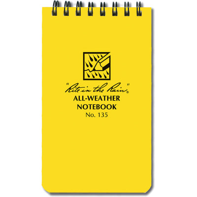 Liberty Mountain Rite in the Rain 3" x 5" Waterproof Notebook Yellow