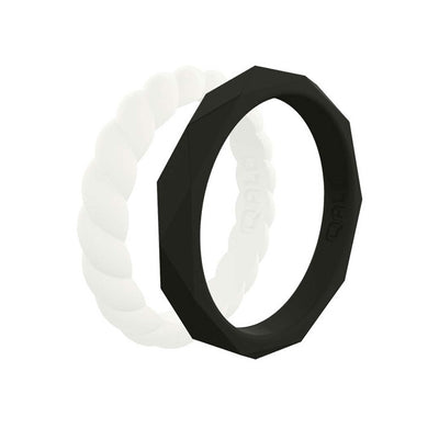 QALO Silicone Stackable Ring Set QS9-SCD