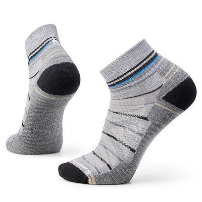 Smartwool Hike Light Cushion Pattern Ankle Socks for Men Light Gray #color_light-gray