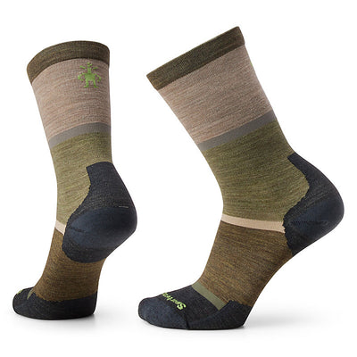 Smartwool Everyday Robbers Roost Zero Cushion Crew Socks for Men Winter Moss #color_winter-moss