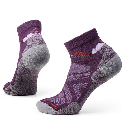 Smartwool Hike Light Cushion Clear Canyon Pattern Ankle Socks for Women Purple Iris