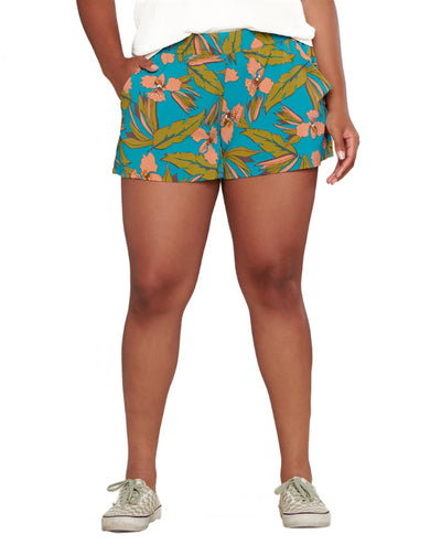Toad&Co Sunkissed Pull On Shorts for Women (Past Season) Curacao Aloha Print