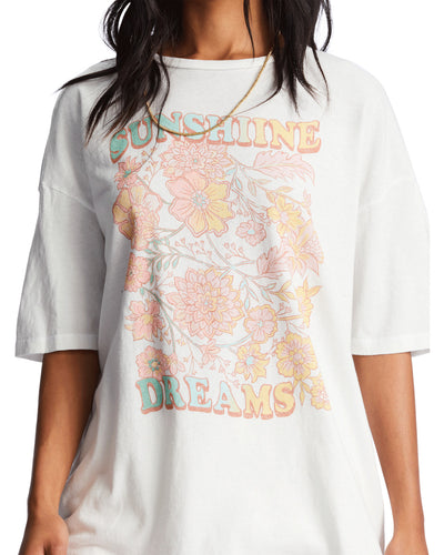 Billabong Sunshine Dream Oversized T-shirt (Past Season) Salt Crystal