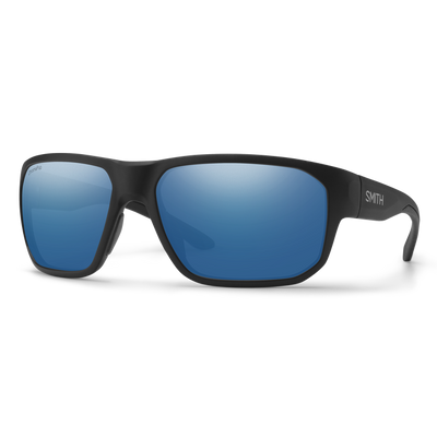 Smith Arvo Sunglasses Matte Black + ChromaPop Polarized Blue Mirror Lens