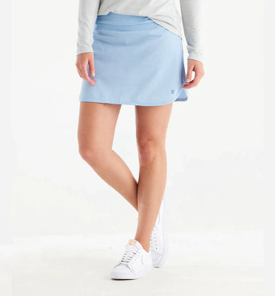 Free Fly Apparel Bamboo Lined Breeze Skort for Women Clear Sky 