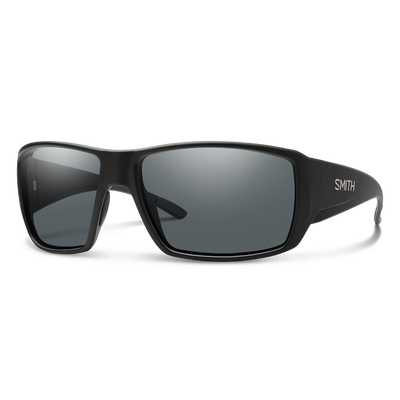 Smith Guide's Choice Sunglasses Matte Black + ChromaPop Glass Polarized Gray Lens