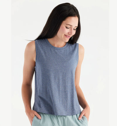 Free Fly Bamboo Current Tank for Women Stone Wash  #color_heather-stonewash