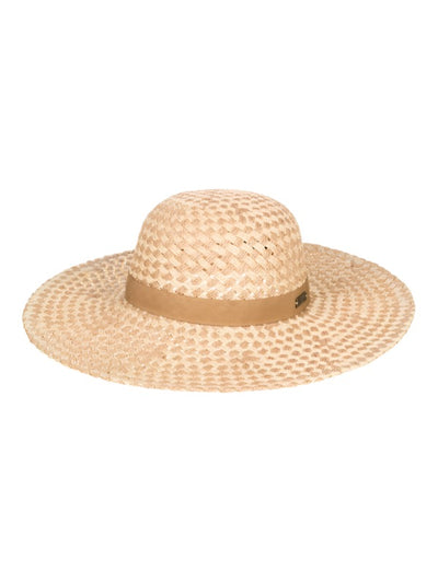 Roxy Bed of Flower Sun Hat for Women (Past Season) Natural