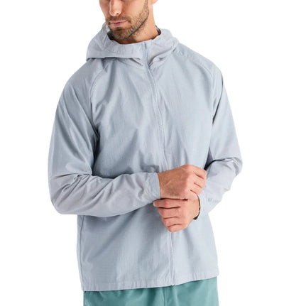 Free Fly Apparel Headwind Jacket for Men Aspen Grey #color_aspen-grey
