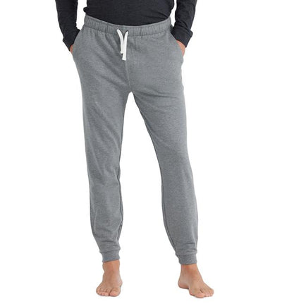 Free Fly Apparel Bamboo Heritage Fleece Jogger for Men Heather Graphite #color_heather-graphite