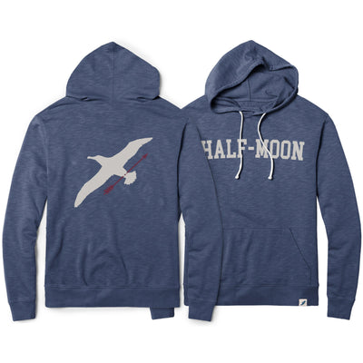 Half-Moon Outfitters Collegiate Albatross Terry Hoody (SALE COLORS) Washed Navy