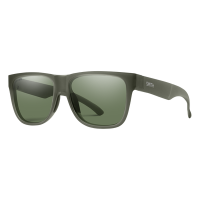Smith Lowdown 2 Sunglasses Matte Moss Crystal + ChromaPop Polarized Gray Green Lens