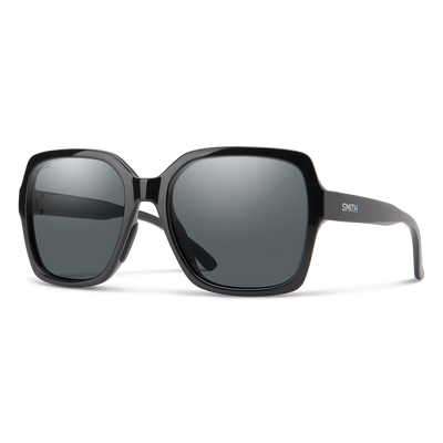 Smith Flare Sunglasses Black + Polarized Gray Lens