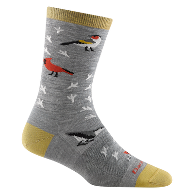 Darn Tough Twitterpated Crew Lightweight Lifestyle Sock for Women Gray